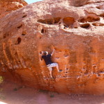 Rock Climber at Pioneer Park